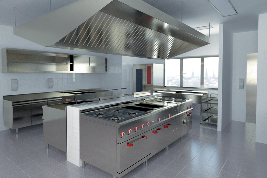 Thiết Kế Bếp Ăn Công Nghiệp